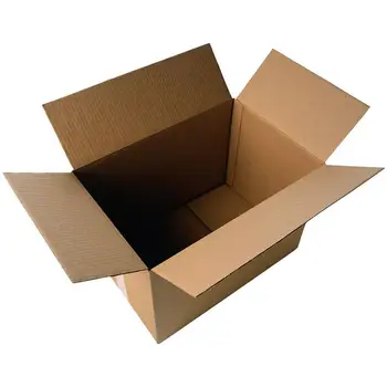 Gofruoto kartono dėžės. | 22x15x10 cm | Single channel | Ruda | 20 Vnt. pakuotė, pašto vežimo, rūšiavimo, juda